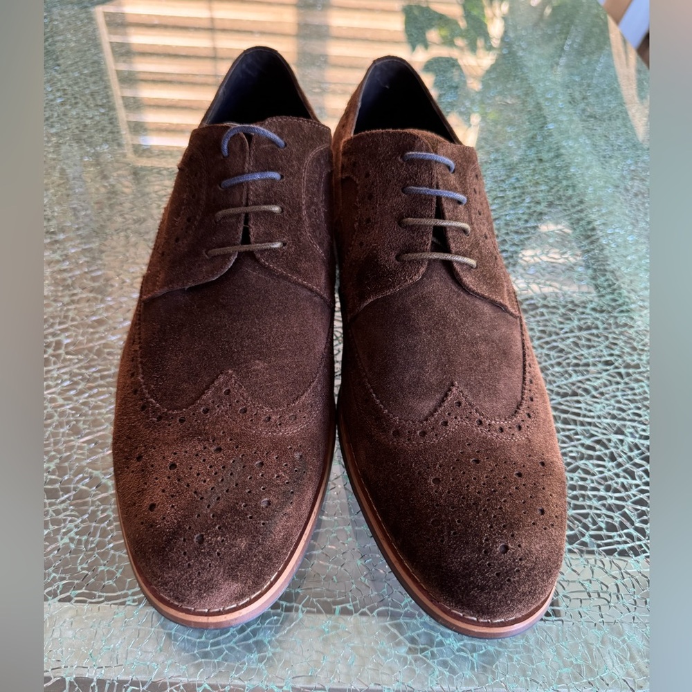 Dune London Dark Brown Suede Oxfords‎ 13 M